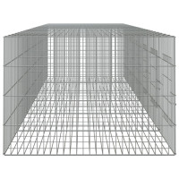 Produktbild för Kaninhage 6 paneler 327x79x54 cm galvaniserat järn