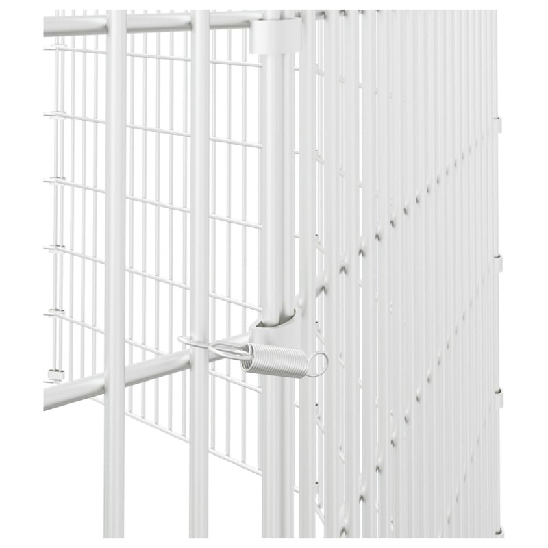Produktbild för Kaninhage 10 paneler 54x100 cm galvaniserat järn