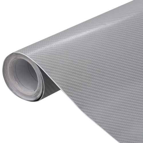 vidaXL Bilfoliering 2 st 4D silver 100x150 cm+50x150 cm