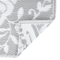 Produktbild för Utomhusmatta ljusgrå 80x150 cm PP