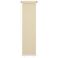 Produktbild för Rullgardin utomhus gräddvit 65(B)x230(H) cm HDPE
