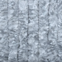 Produktbild för Insektsdraperi vit och grå 118x220 cm chenille