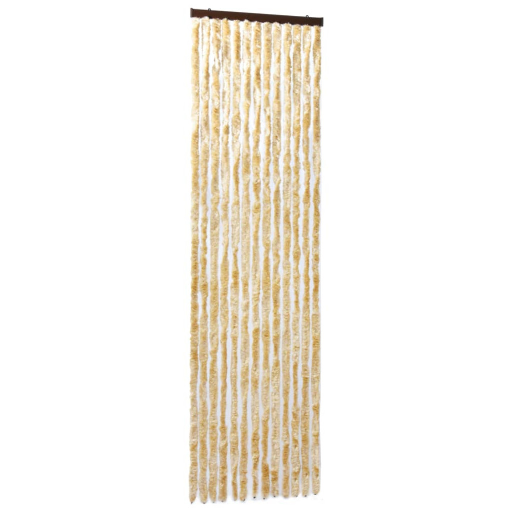 Produktbild för Insektsdraperi beige 118x220 cm chenille