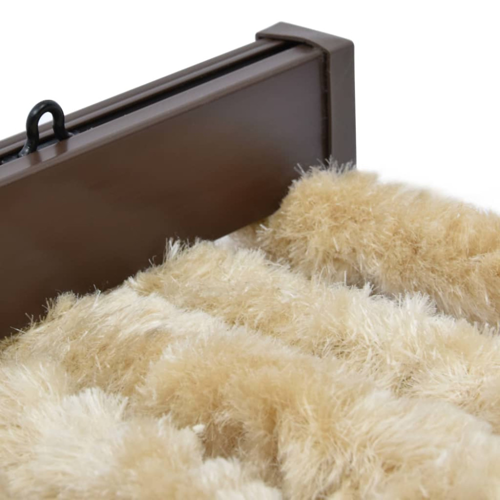 Produktbild för Insektsdraperi beige 118x220 cm chenille
