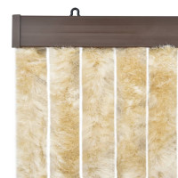 Produktbild för Insektsdraperi beige 118x220 cm chenille