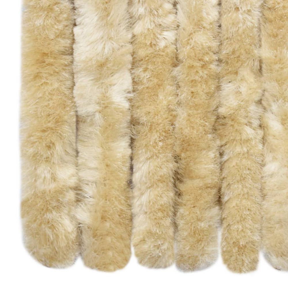 Produktbild för Insektsdraperi beige 118x220 cm chenille