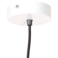 Produktbild för Hänglampa industriell 25 W vit rund 19 cm E27