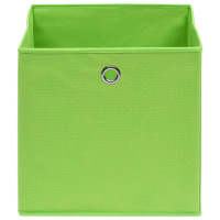 Produktbild för Förvaringslådor 4 st non-woven tyg 28x28x28 cm grön