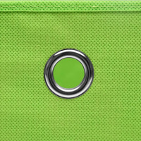 Miniatyr av produktbild för Förvaringslådor med lock 10 st 28x28x28 cm grön