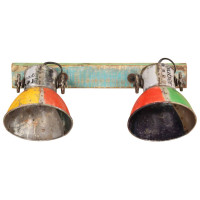 Produktbild för Industriell vägglampa flerfärgad 45x25 cm E27