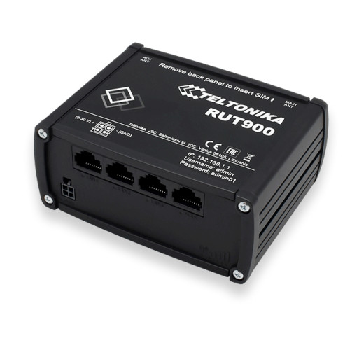 Teltonika Teltonika RUT900 trådlös router Snabb Ethernet Singel-band (2,4 GHz) 3G Svart