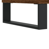 Produktbild för Soffbord brun ek 90x50x36,5 cm konstruerat trä