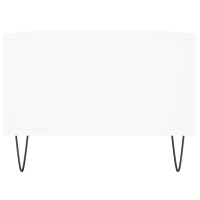 Produktbild för Soffbord vit 90x50x36,5 cm konstruerat trä