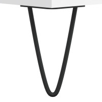 Produktbild för Soffbord vit 90x50x36,5 cm konstruerat trä
