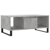 Miniatyr av produktbild för Soffbord betonggrå 90x50x36,5 cm konstruerat trä