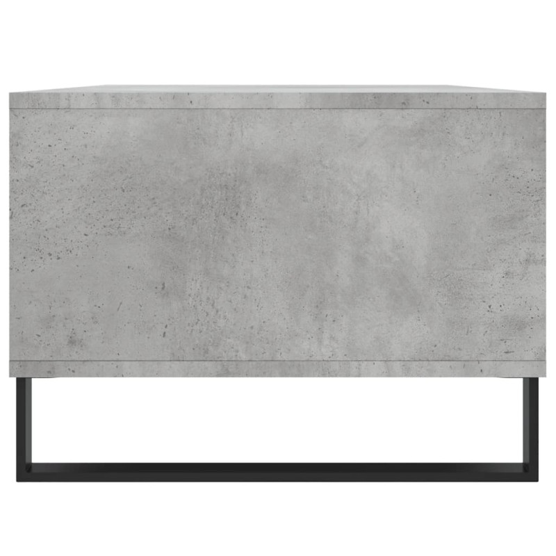 Produktbild för Soffbord betonggrå 90x50x36,5 cm konstruerat trä