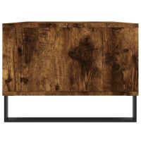 Produktbild för Soffbord rökfärgad ek 90x50x36,5 cm konstruerat trä