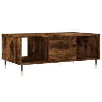 Produktbild för Soffbord rökfärgad ek 90x50x36,5 cm konstruerat trä