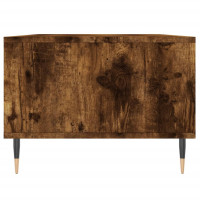 Produktbild för Soffbord rökfärgad ek 90x50x36,5 cm konstruerat trä