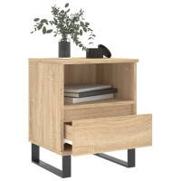 Produktbild för Sängbord 2 st sonoma-ek 40x35x50 cm konstruerat trä