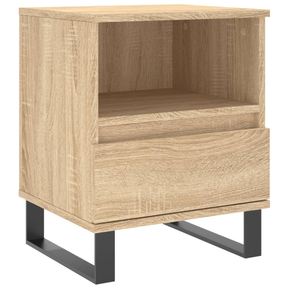 Produktbild för Sängbord 2 st sonoma-ek 40x35x50 cm konstruerat trä