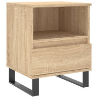 Produktbild för Sängbord 2 st sonoma-ek 40x35x50 cm konstruerat trä