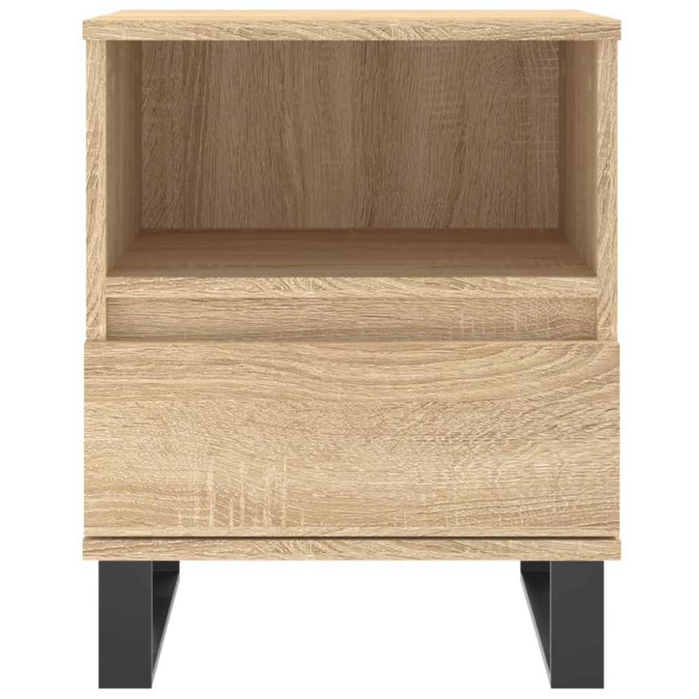 Produktbild för Sängbord 2 st sonoma-ek 40x35x50 cm konstruerat trä