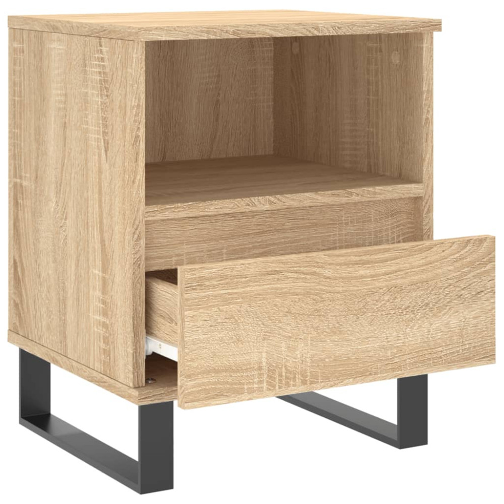 Produktbild för Sängbord 2 st sonoma-ek 40x35x50 cm konstruerat trä