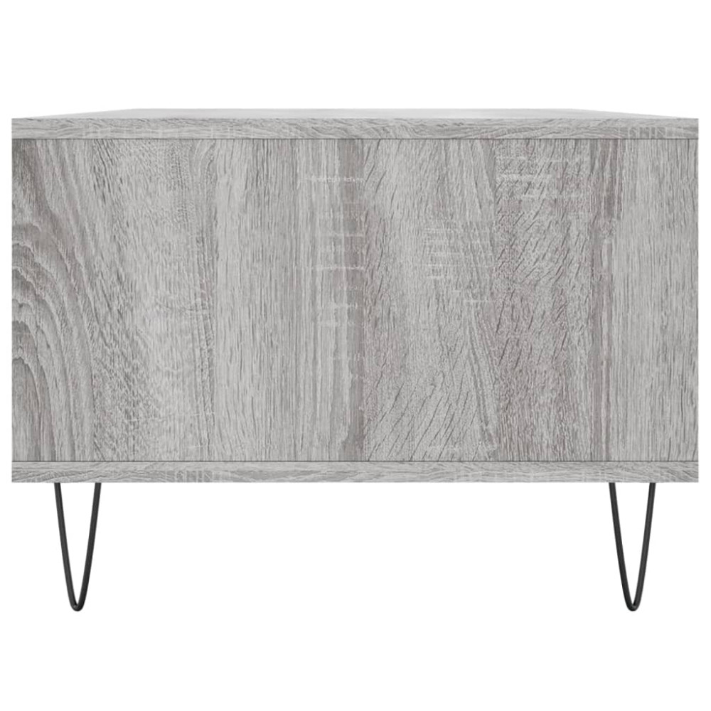 Produktbild för Soffbord grå sonoma 90x50x36,5 cm konstruerat trä