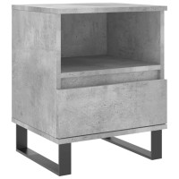 Produktbild för Sängbord 2 st betonggrå 40x35x50 cm konstruerat trä