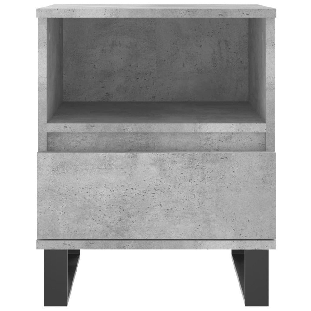 Produktbild för Sängbord 2 st betonggrå 40x35x50 cm konstruerat trä