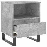 Produktbild för Sängbord 2 st betonggrå 40x35x50 cm konstruerat trä