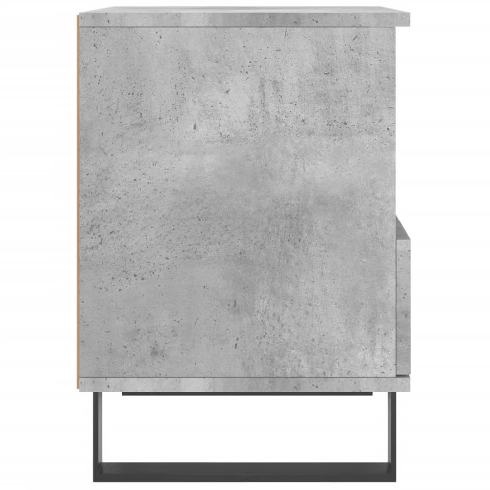 Produktbild för Sängbord 2 st betonggrå 40x35x50 cm konstruerat trä