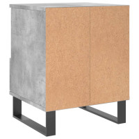 Produktbild för Sängbord 2 st betonggrå 40x35x50 cm konstruerat trä