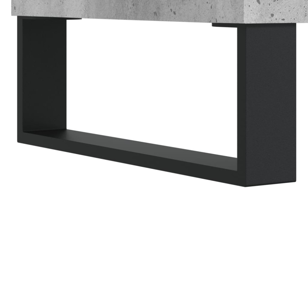 Produktbild för Sängbord 2 st betonggrå 40x35x50 cm konstruerat trä