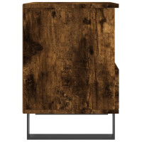 Produktbild för Sängbord 2 st rökfärgad ek 40x35x50 cm konstruerat trä
