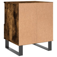Produktbild för Sängbord 2 st rökfärgad ek 40x35x50 cm konstruerat trä