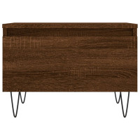 Miniatyr av produktbild för Soffbord brun ek 50x46x35 cm konstruerat trä