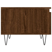 Miniatyr av produktbild för Soffbord brun ek 50x46x35 cm konstruerat trä