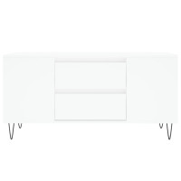 Produktbild för Soffbord vit 102x44,5x50 cm konstruerat trä