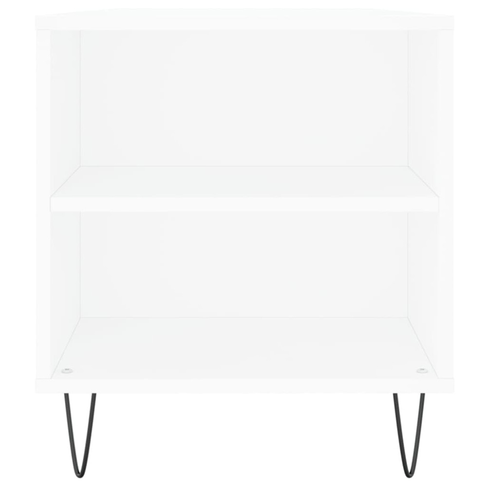 Produktbild för Soffbord vit 102x44,5x50 cm konstruerat trä