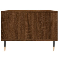 Produktbild för Soffbord brun ek 90x50x36,5 cm konstruerat trä