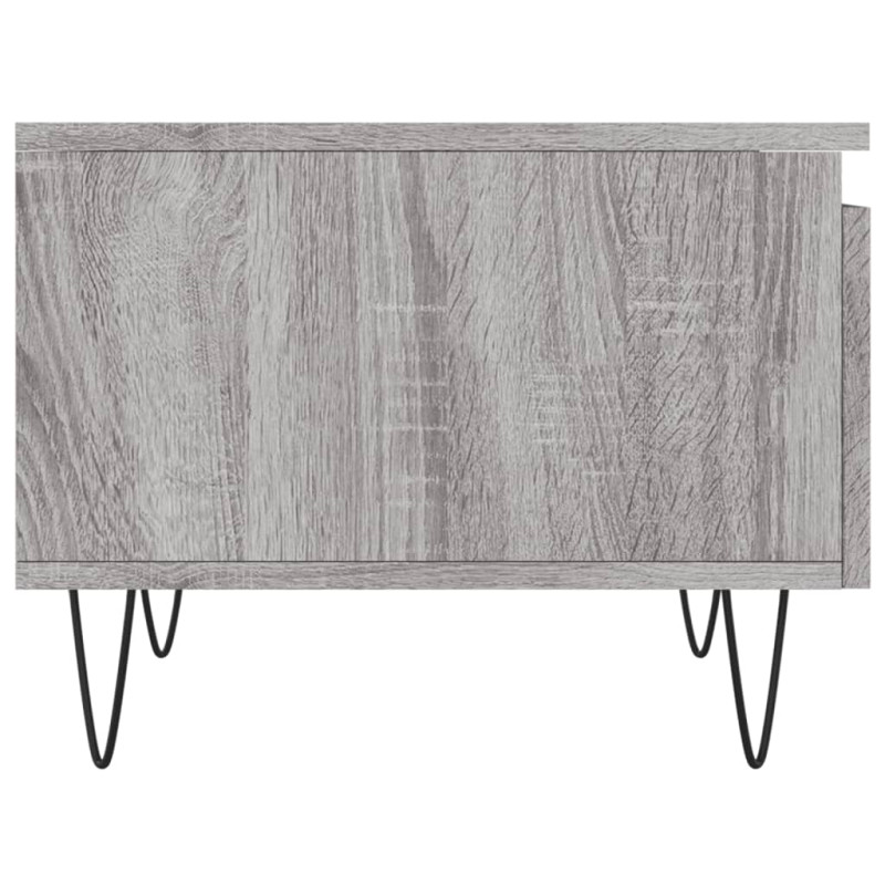 Produktbild för Soffbord grå sonoma 50x46x35 cm konstruerat trä