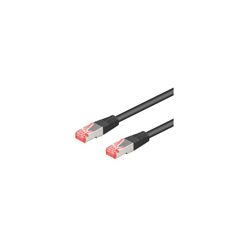 Goobay Goobay Cat6a-1000, 10m nätverkskablar Svart