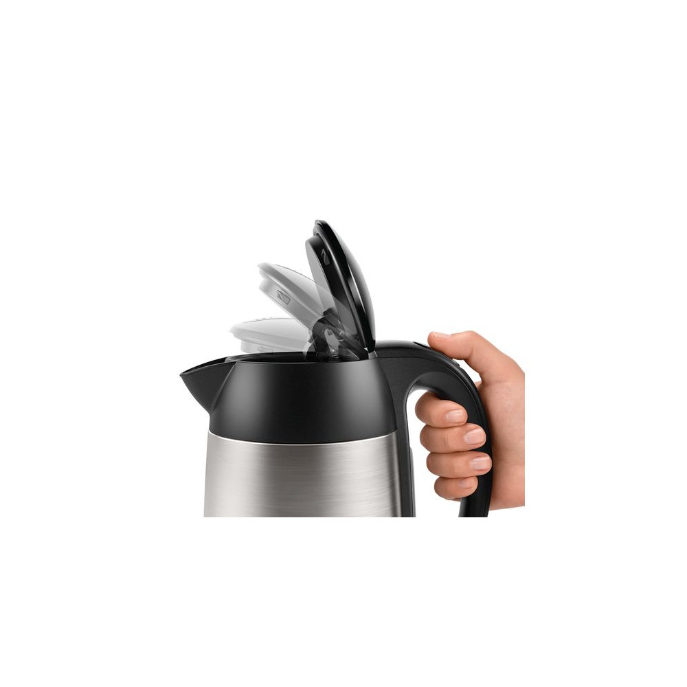 Produktbild för Bosch TWK3P420 vattenkokare 1,7 l 2400 W Svart, Rostfritt stål