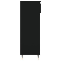 Produktbild för Skoskåp svart 40x36x105 cm konstruerat trä