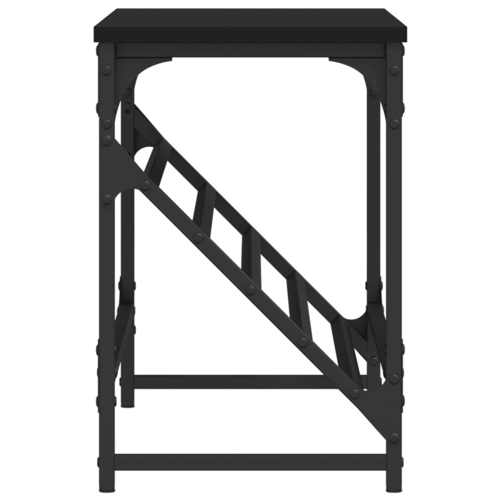 Produktbild för Skohylla svart 90x30x45 cm konstruerat trä