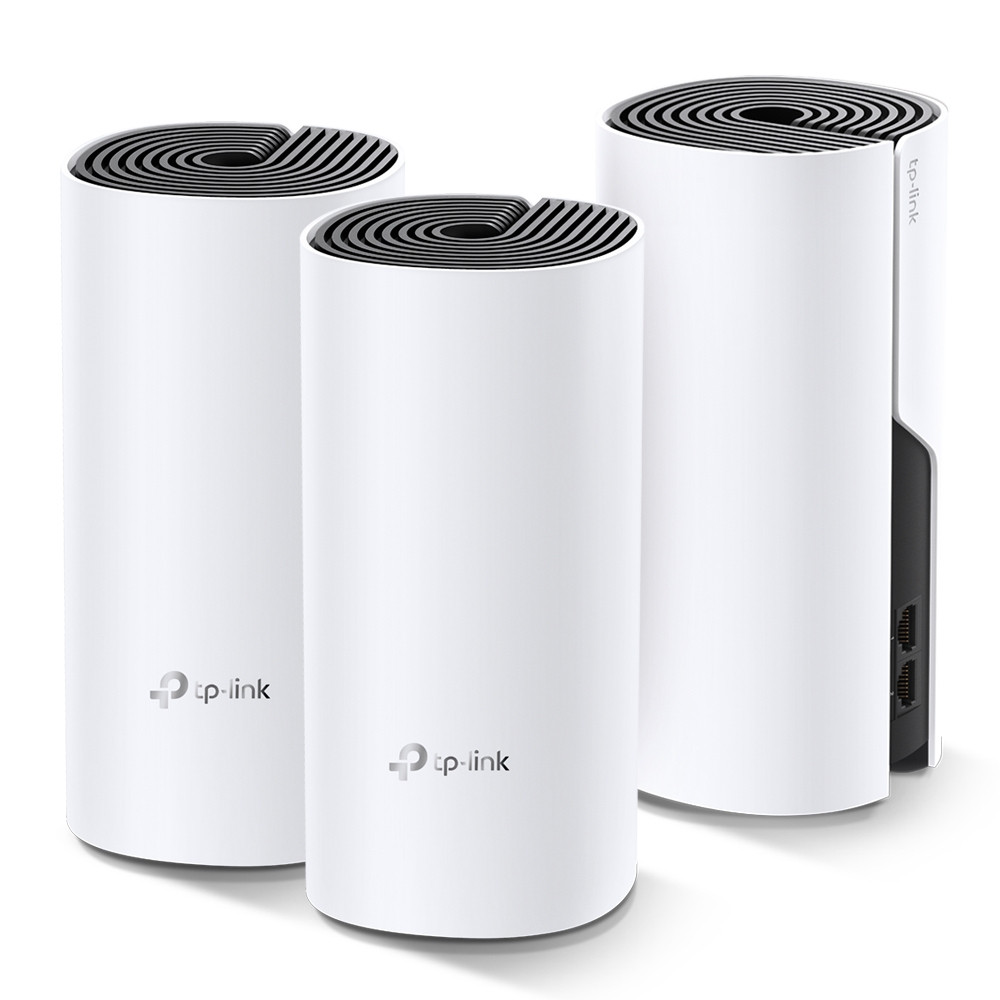 Produktbild för TP-Link Deco M4(3-pack) Dual-band (2,4 GHz / 5 GHz) Wi-Fi 5 (802.11ac) Vit 2 Intern
