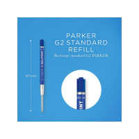 Produktbild för Refill PARKER Quinkflow M blå 2/fp