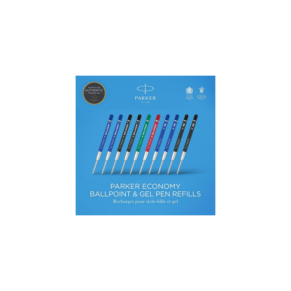 Produktbild för Refill PARKER Quinkflow M blå 2/fp